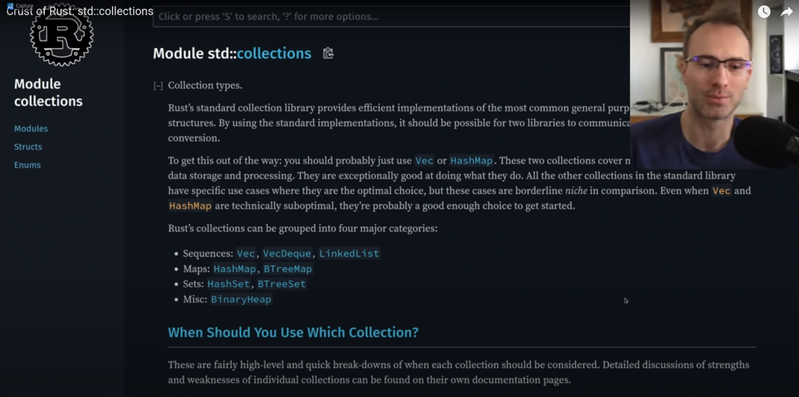 RUST JOURNEY Collection Types In The Rust Standard Library